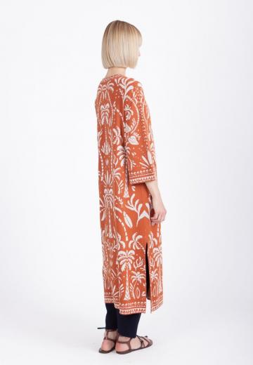 Жаккардовая вязаная кофта