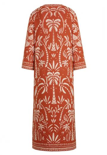 Жаккардовая вязаная кофта