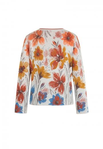 Жаккардовая вязаная кофта