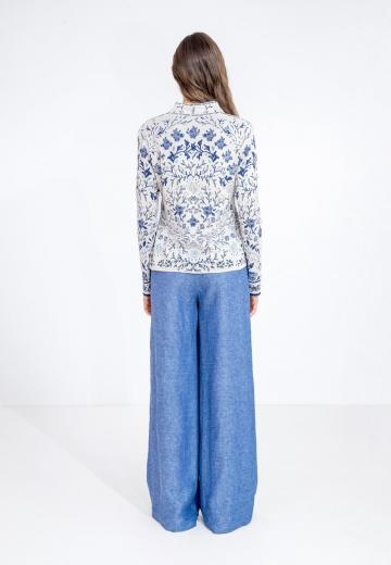 Жаккардовая вязаная кофта