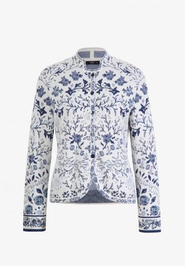 Жаккардовая вязаная кофта