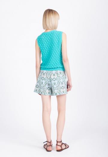 Пуловер без рукавов