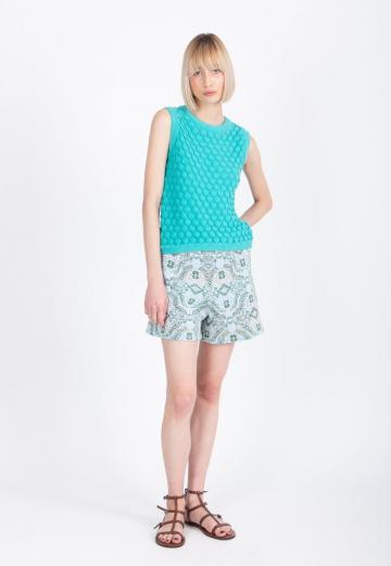 Пуловер без рукавов