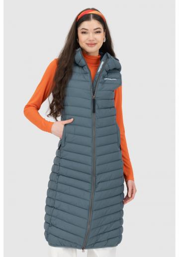 Длинный жилет