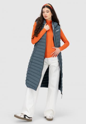 Длинный жилет