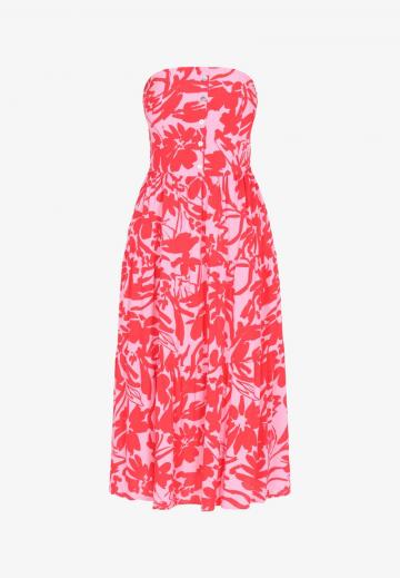 Платье без бретелек