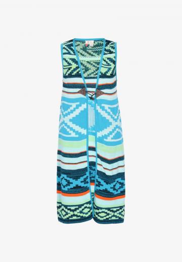 Длинный жилет