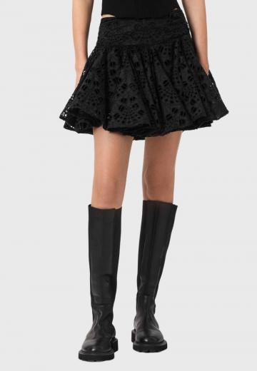 Юбка с воланами