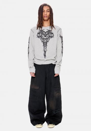 Брюки с накладными карманами