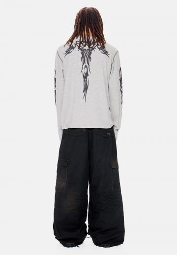 Брюки с накладными карманами