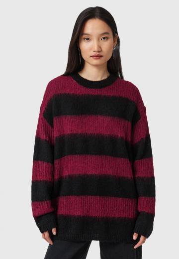 Пуловер в полоску