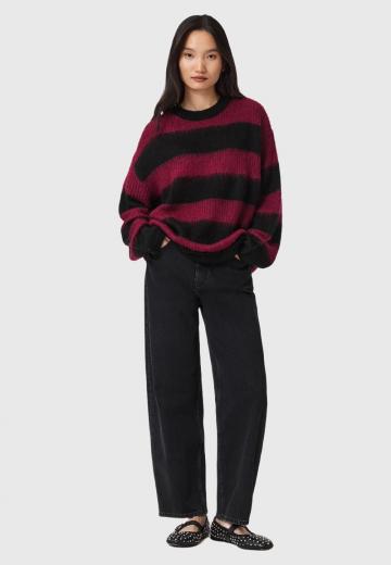Пуловер в полоску