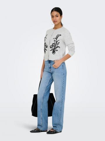 Жаккардовая вязаная кофта