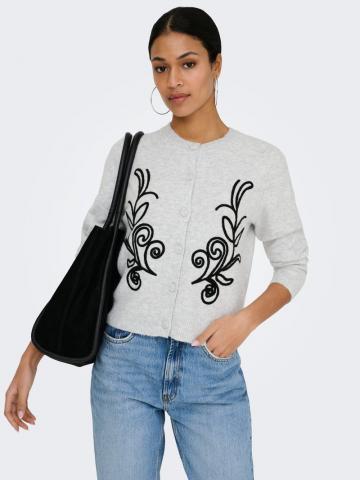 Жаккардовая вязаная кофта