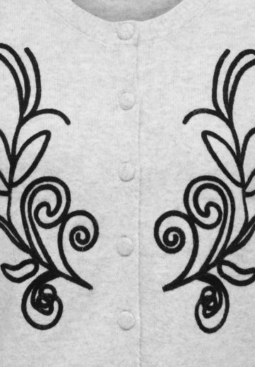 Жаккардовая вязаная кофта