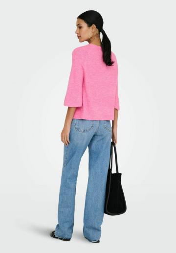 Пуловер с рукавом три четверти