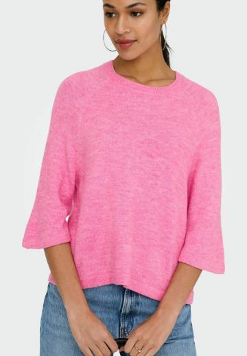 Пуловер с рукавом три четверти