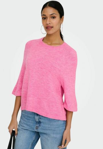 Пуловер с рукавом три четверти