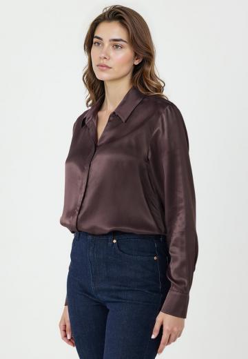 Атласная блузка