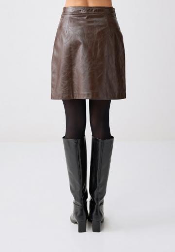 Кожаная юбка