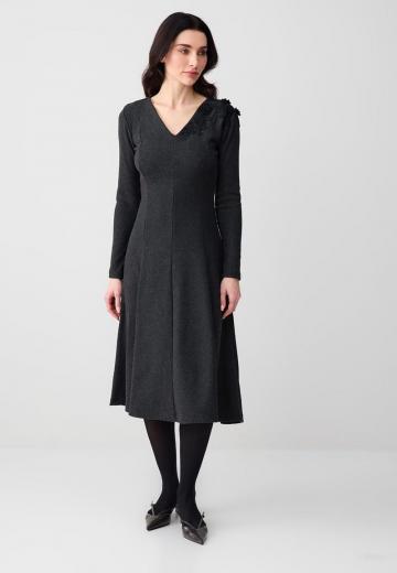 Вязаное платье