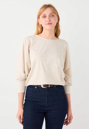 Пуловер с рукавом три четверти