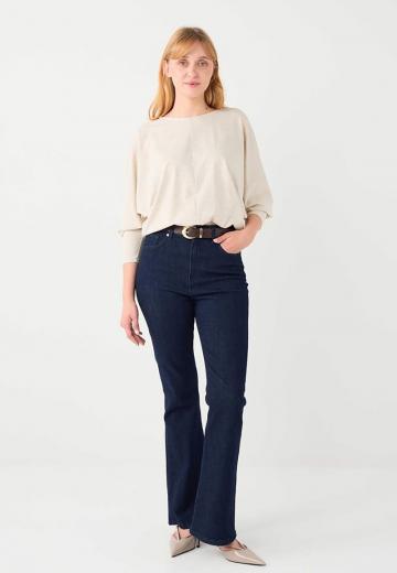 Пуловер с рукавом три четверти