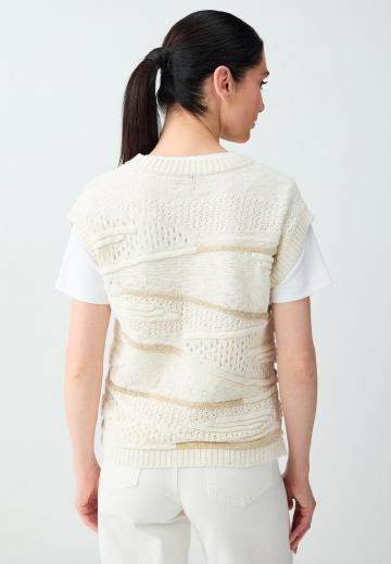 Пуловер с коротким рукавом