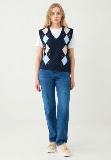 Пуловер без рукавов