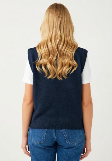 Пуловер без рукавов