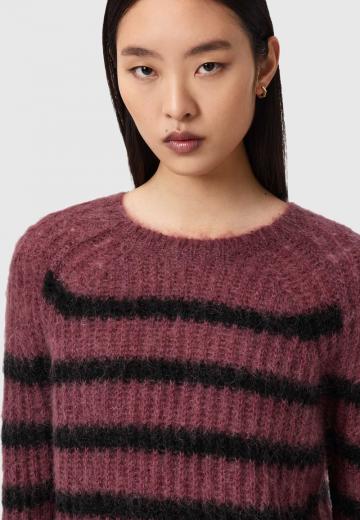 Пуловер в полоску