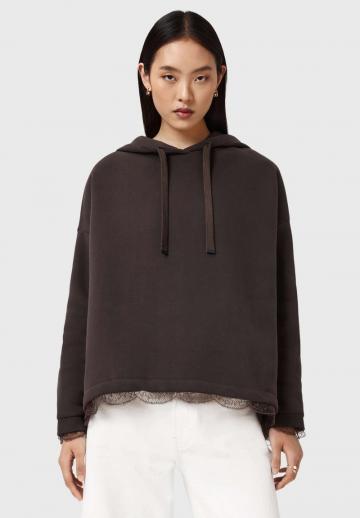 Пуловер с капюшоном