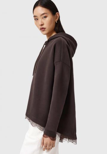 Пуловер с капюшоном