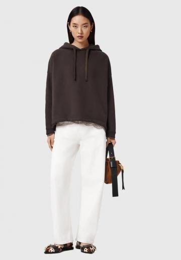 Пуловер с капюшоном