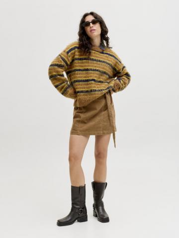 Пуловер в полоску