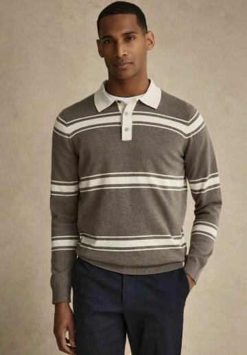 Поло с длинным рукавом