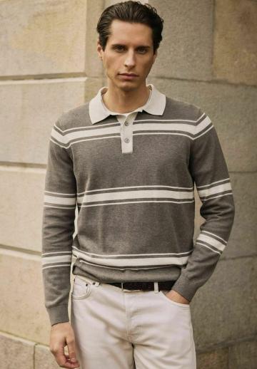 Поло с длинным рукавом