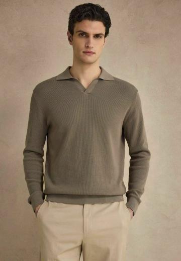 Поло с длинным рукавом