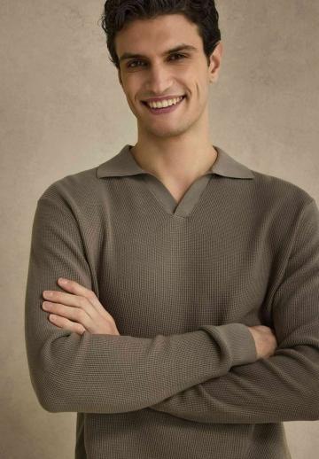 Поло с длинным рукавом