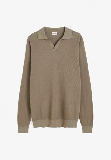 Поло с длинным рукавом