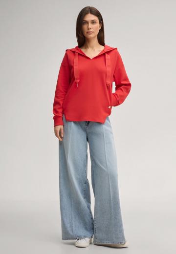 Пуловер с капюшоном