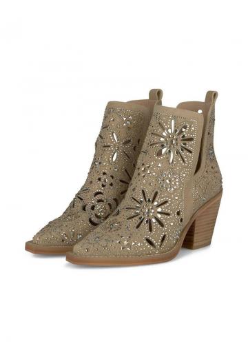 Полусапожки на высоком каблуке