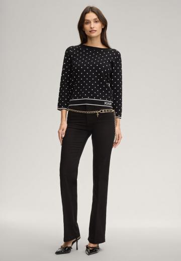 Пуловер с рукавом три четверти