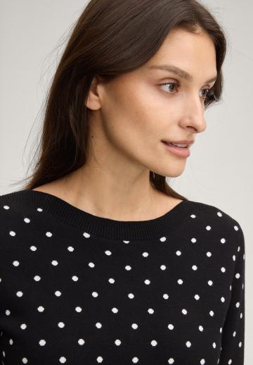 Пуловер с рукавом три четверти