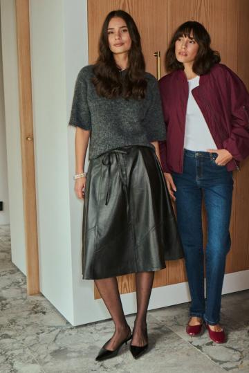 Кожаная юбка