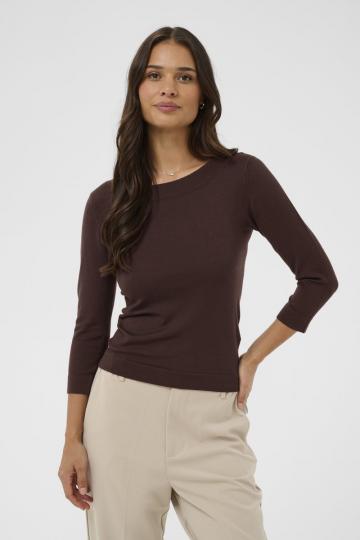 Пуловер с рукавом три четверти