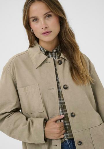 Кожаное пальто