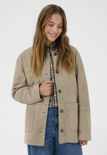 Кожаное пальто