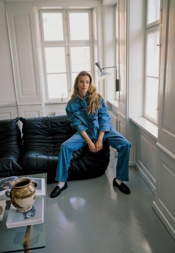 Джинсовая блузка