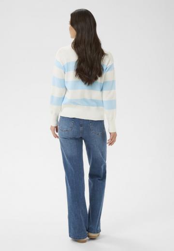 Пуловер в полоску